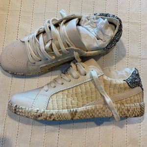 (NWT) DOLCE VITA NINO EGGSHELL PATENT CROCO LEATHER